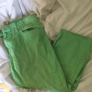 L.L bean green capris